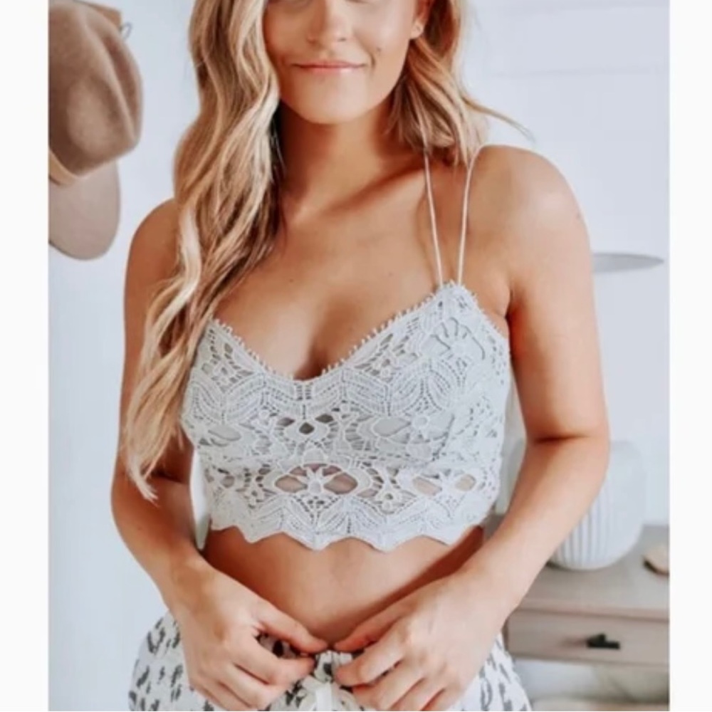 Free People Ilektra Bralette Silver - Picture 1 of 6
